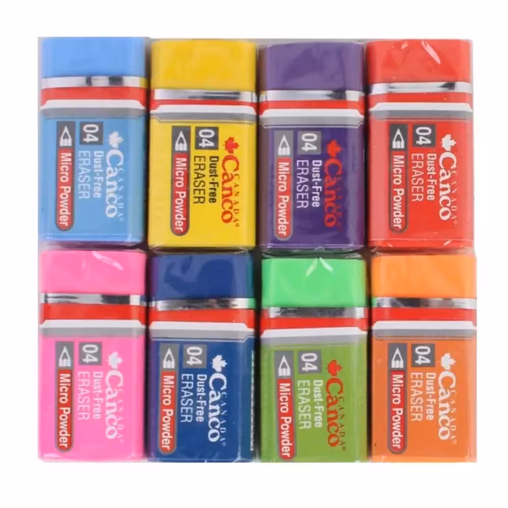 خرید پاک کن کنکو رنگی سایز کوچک مدل Micro Powder Canco