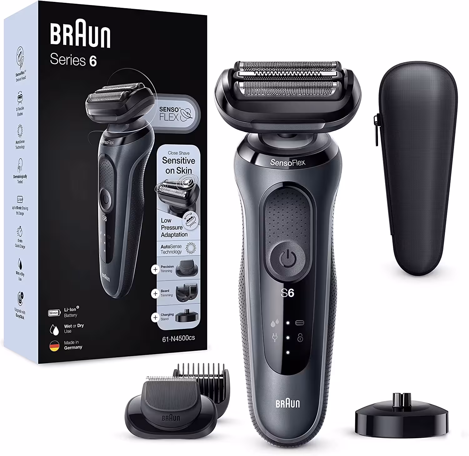 ریش تراش برون مدل 4500 | خرید ماشین اصلاح Braun 4500 ضد آب