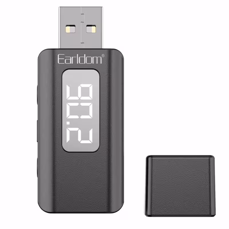 دانگل بلوتوث Earldom مدل ET-BR17 FM برای پخش صداEarldom ET-BR17 Wireless Audio Receiver