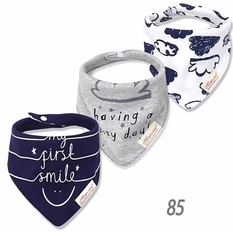 پیشبند و دستمال گردن نوزادی مدل Smile