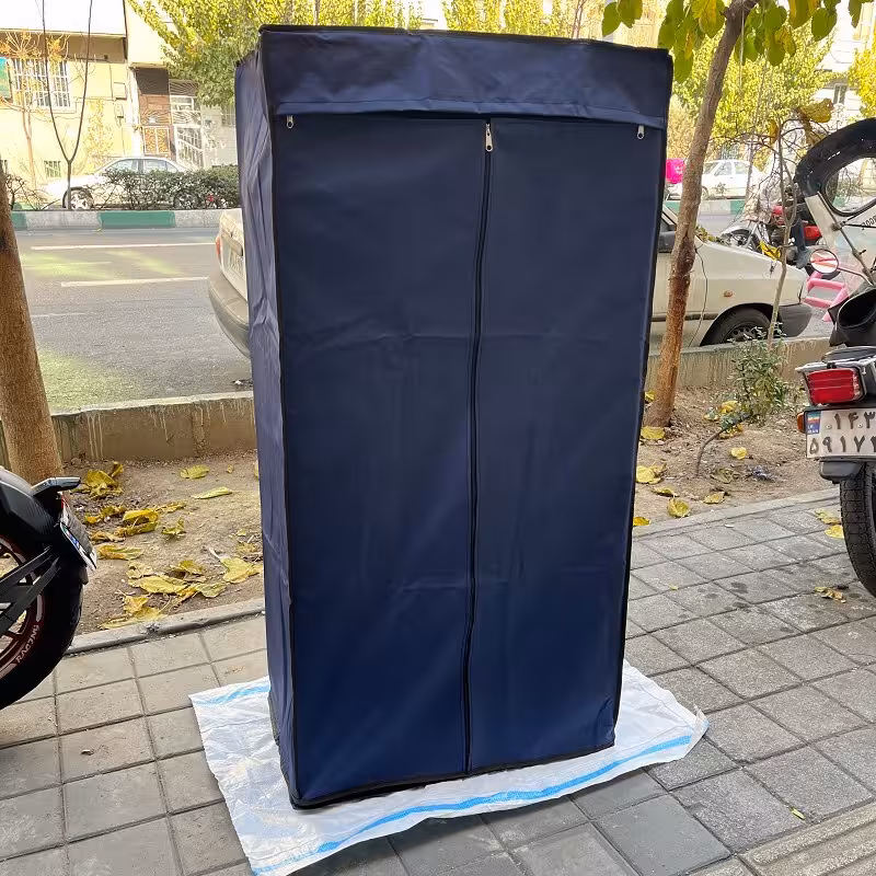 کمد لباس مدل جالباسی برزنتی با اسکلت تمام فلزی مناسب مانتو شال روسری  تیشرت  شلوار کد1