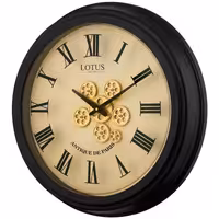 ساعت ديواری چرخ دنده ای لوتوس کد محصول: GC-300308-LEXINGTON-BLACK