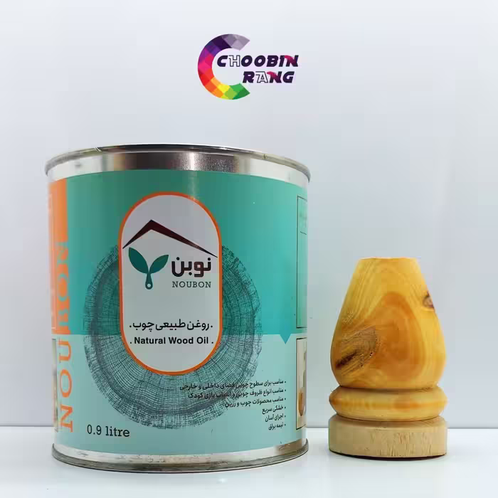 روغن چوب طبیعی نوبن بی رنگ 1 لیتری