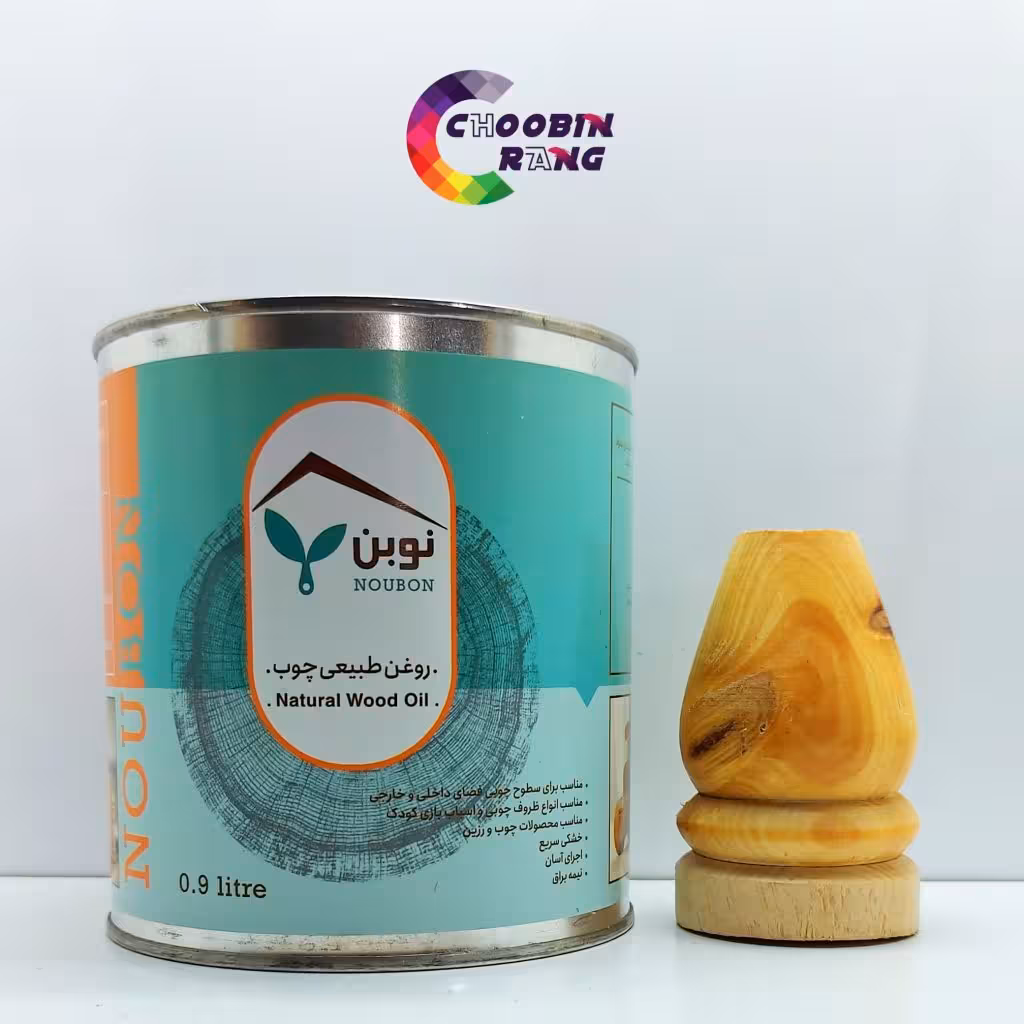 روغن چوب طبیعی نوبن بی رنگ 1 لیتری