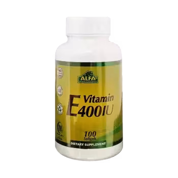 کپسول نرم ویتامین ای 400 واحدی 100 عددی آلفا ویتامین