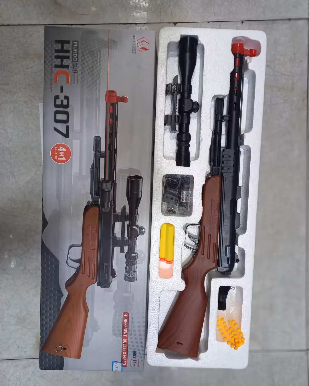 اسباب بازی تفنگ 4کاره