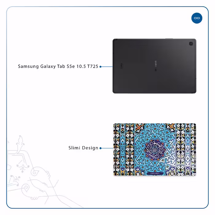 برچسب پوششی ماهوت مدل Iran-Tile7 مناسب برای تبلت سامسونگ Galaxy Tab S5e 10.5 2019 T725