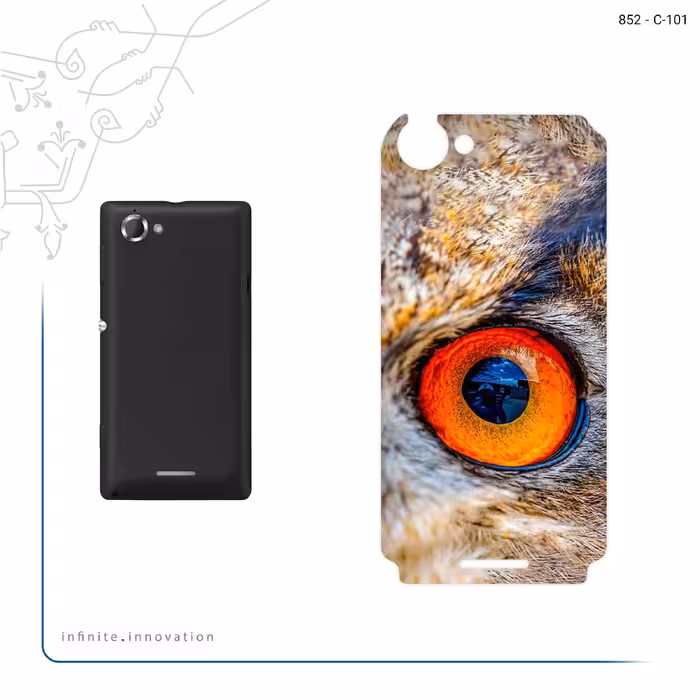 برچسب پوششی ماهوت مدل Owl eyes مناسب برای گوشی موبایل سونی Xperia L