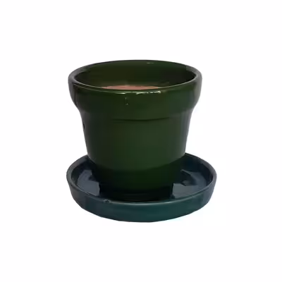 گلدان سفالی کد 4 به همراه زیر گلدانی