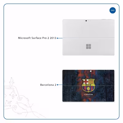 برچسب پوششی ماهوت مدل BARCELONA-2 مناسب برای تبلت مایکروسافت Surface Pro 2 2013
