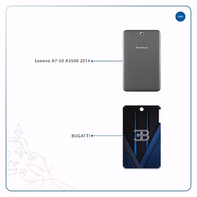 برچسب پوششی ماهوت مدل BUGATTI مناسب برای تبلت لنوو A7-50 A3500 2014