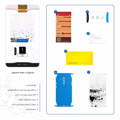 برچسب پوششی ماهوت مدل Abstract Ink Art-FullSkin مناسب برای گوشی موبایل وان پلاس 7T Pro