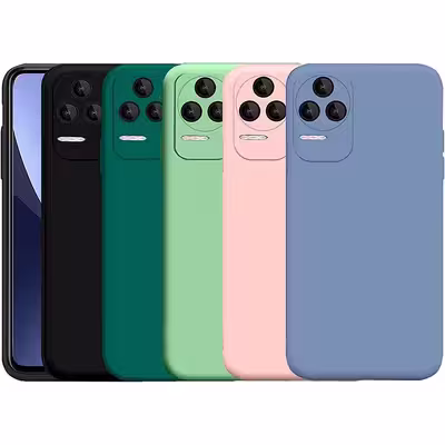کاور مدل silicon مناسب برای گوشی موبایل شیائومی Poco F4 به همراه محافظ صفحه نمایش