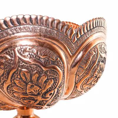 میوه خوری قلمزنی مدل هشتگرد کد 23p22-3f4