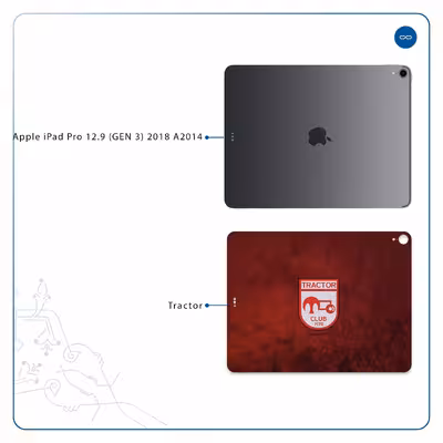 برچسب پوششی ماهوت مدل Tractor مناسب برای تبلت اپل iPad Pro 12.9 (GEN 3) 2018 A2014