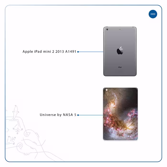 برچسب پوششی ماهوت مدل Universe-by-NASA-5 مناسب برای تبلت اپل iPad mini 2 2013 A1491