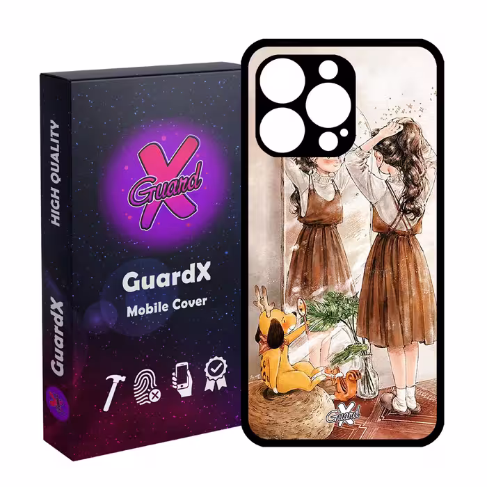 کاور گارد ایکس طرح Girl مدل Glass10306 مناسب برای گوشی موبایل اپل iPhone 13 Pro