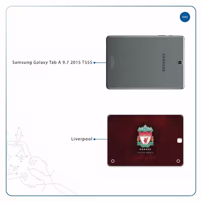 برچسب پوششی ماهوت مدل Liverpool مناسب برای تبلت سامسونگ Galaxy Tab A 9.7 2015 T555
