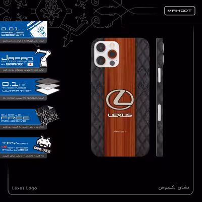 برچسب پوششی ماهوت مدل Lexus-Logo-FullSkin مناسب برای گوشی موبایل اپل iPhone 12 Pro