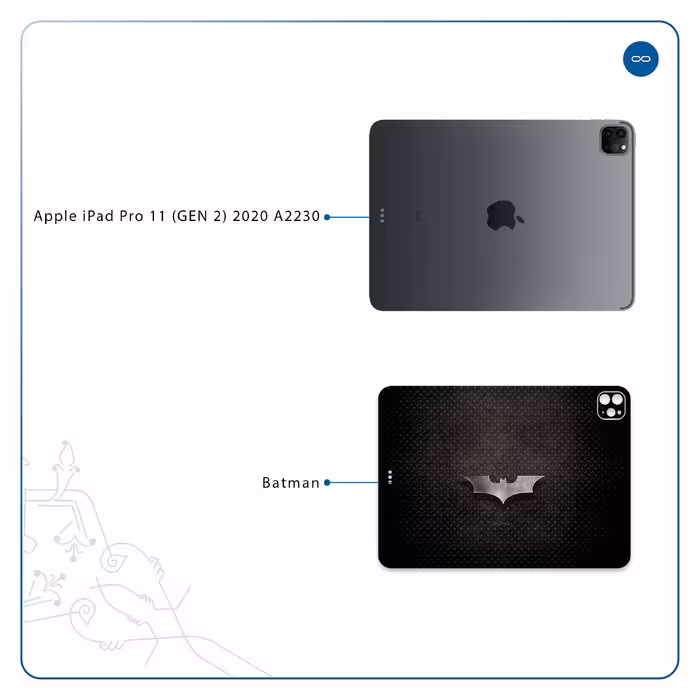 برچسب پوششی ماهوت مدل Batman مناسب برای تبلت اپل iPad Pro 11 (GEN 2) 2020 A2230