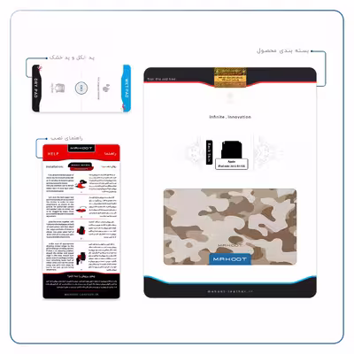 برچسب پوششی ماهوت مدل Army-Desert مناسب برای تبلت اپل iPad mini 2012 A1455