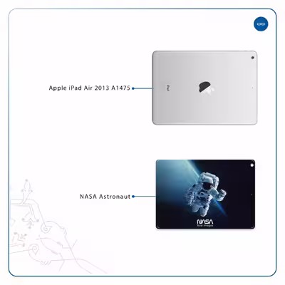 برچسب پوششی ماهوت مدل NASA-Astronaut مناسب برای تبلت اپل iPad Air 2013 A1475