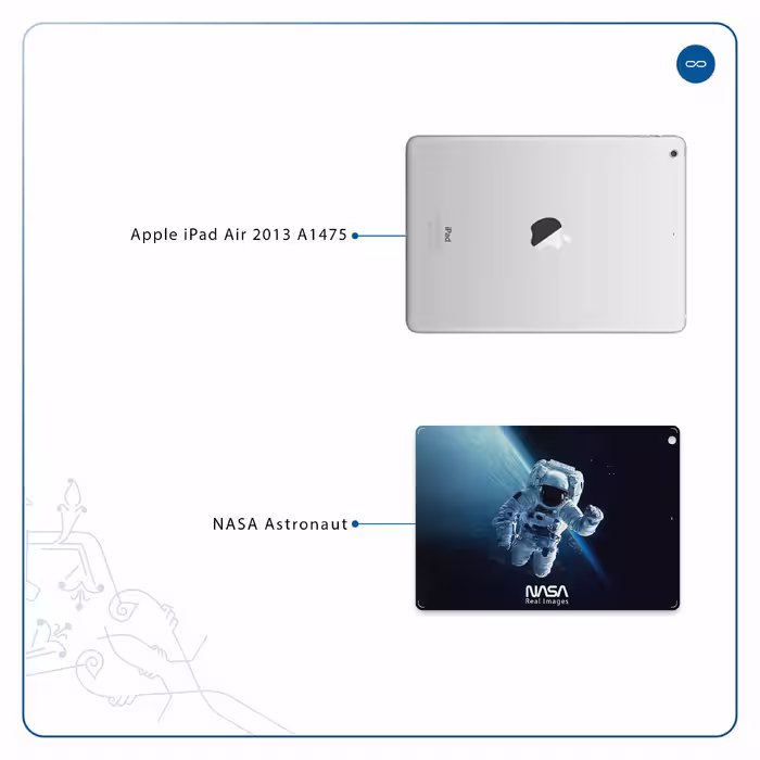 برچسب پوششی ماهوت مدل NASA-Astronaut مناسب برای تبلت اپل iPad Air 2013 A1475