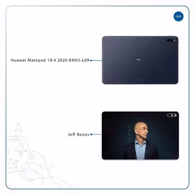 برچسب پوششی ماهوت مدل Jeff Bezos مناسب برای تبلت هوآوی Matepad 10.4 2020 BAH3-L09