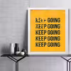 تابلو مدل دکوراتیو انگیزشی keep goingکدG5-09