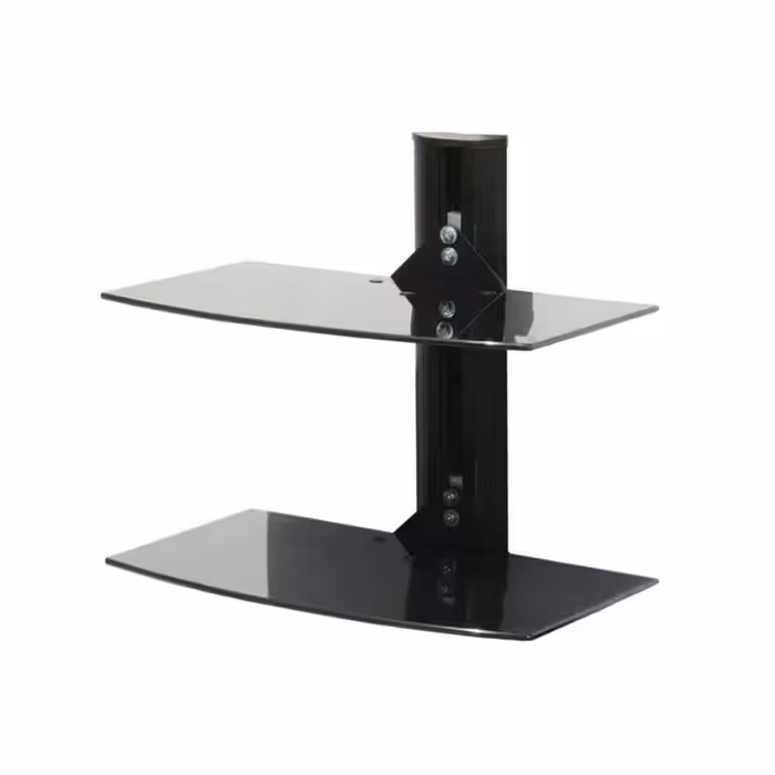 پایه دیواری دو طبقه شیشه ای مخصوص دستگاه پخش کننده