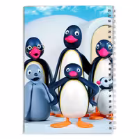 دفتر مشق کارتون پینگو