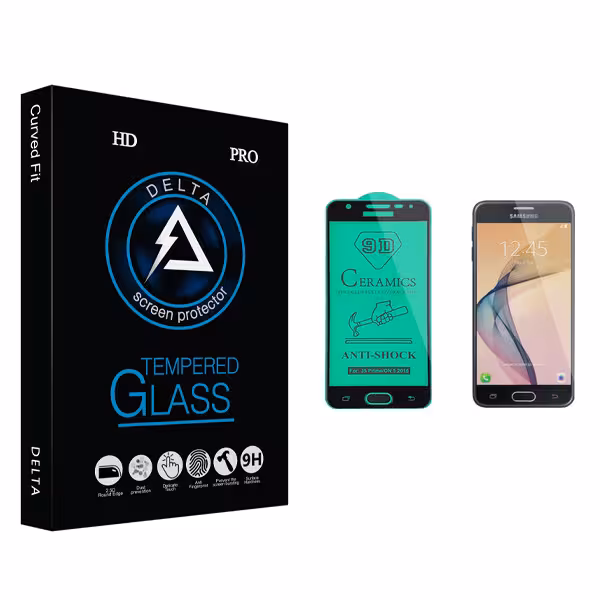 محافظ صفحه نمایش سرامیکی دلتا مدل Fit مناسب برای گوشی موبایل سامسونگ Galaxy J5 Prime