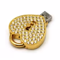 فلش مموری پرلیت یو اس بی طرح قفل قلبی کد W-49 ظرفیت 128 گیگابایت