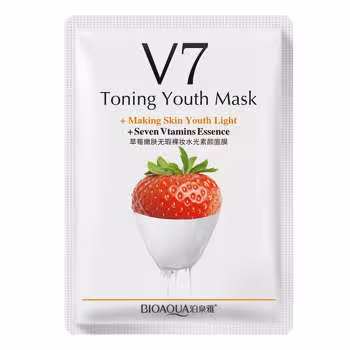 ماسک صورت بایو آکوا مدل توت فرنگی حجم 25 میلی لیتر