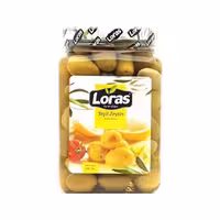 زیتون سبز باهسته 2250 گرم لوراس Loras
