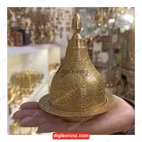 کره خوری برنجی برنزی هندی سایز کوچک طرح طاووس