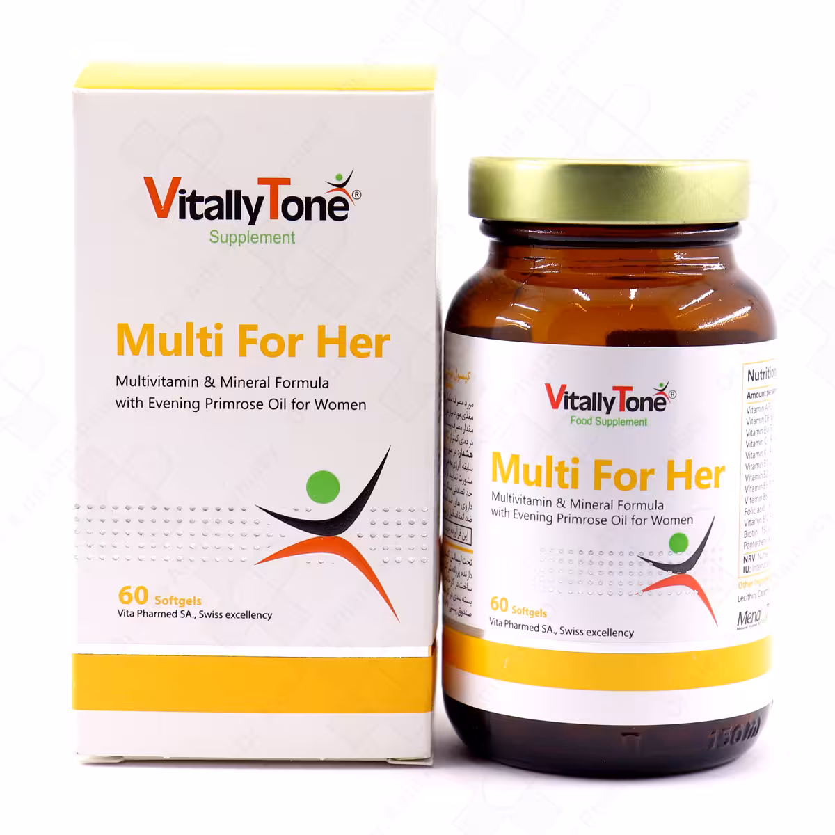 سافت ژل مولتی مولتی فور هر ویتالی تون قوطی 60 عددی