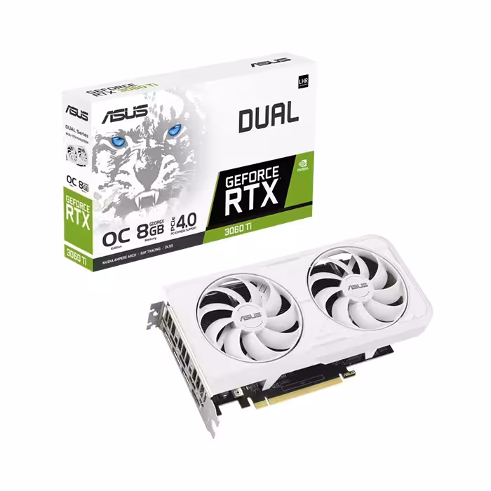 کارت گرافیک ایسوس Dual GeForce RTX 3060 TI White OC Edition 8GB