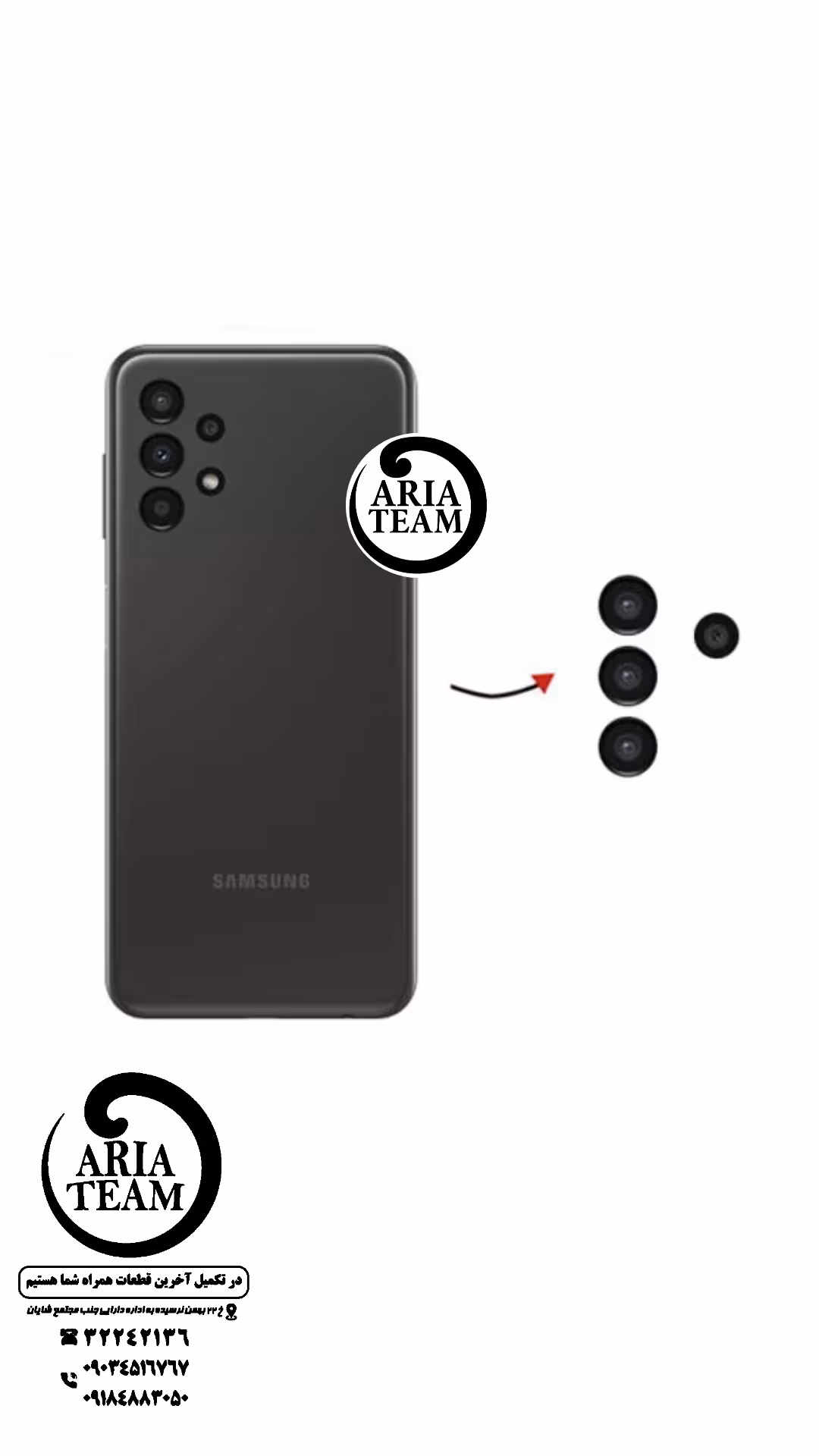 لنز دوربین سامسونگ A13