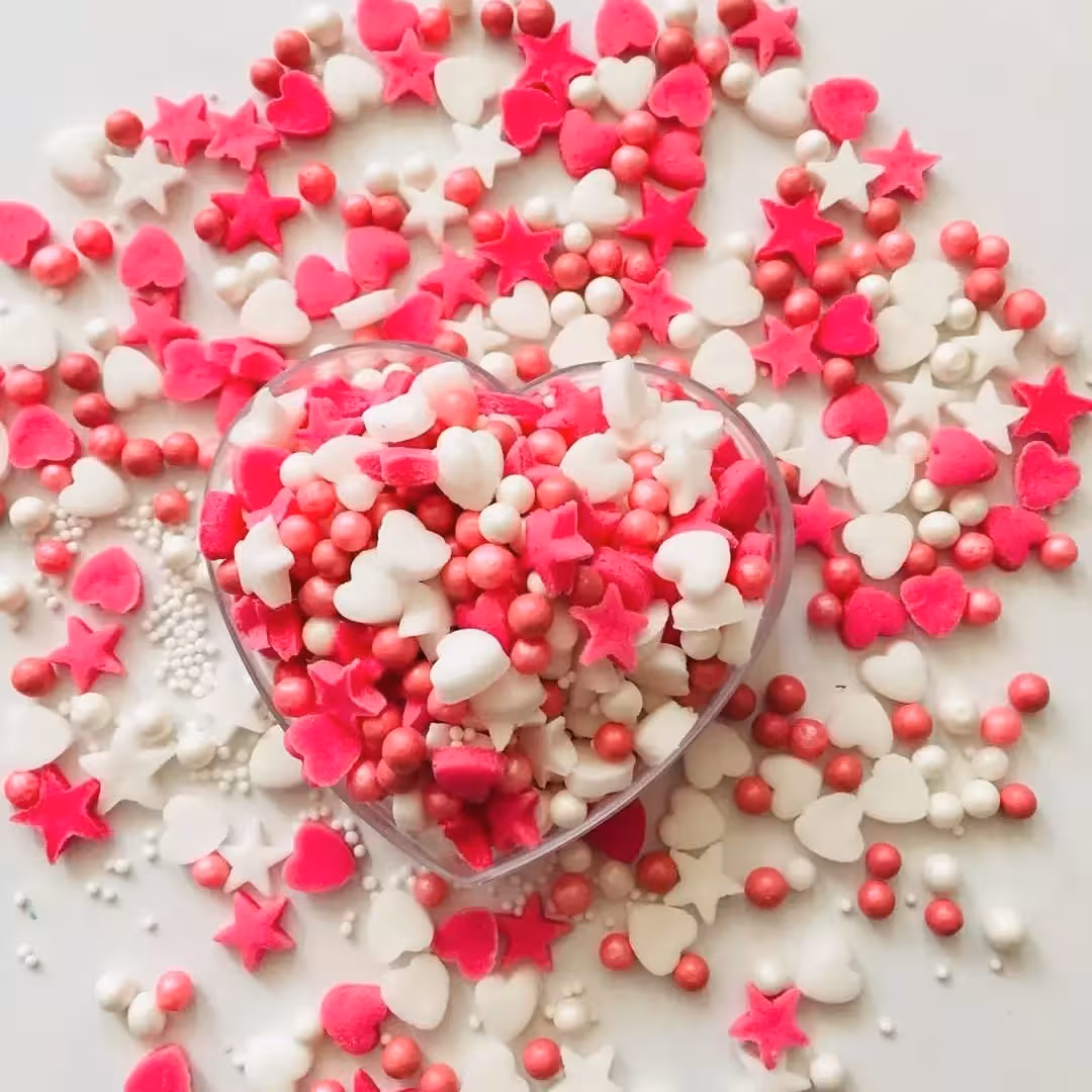 گل قند تزئینی جور صورتی و سفید