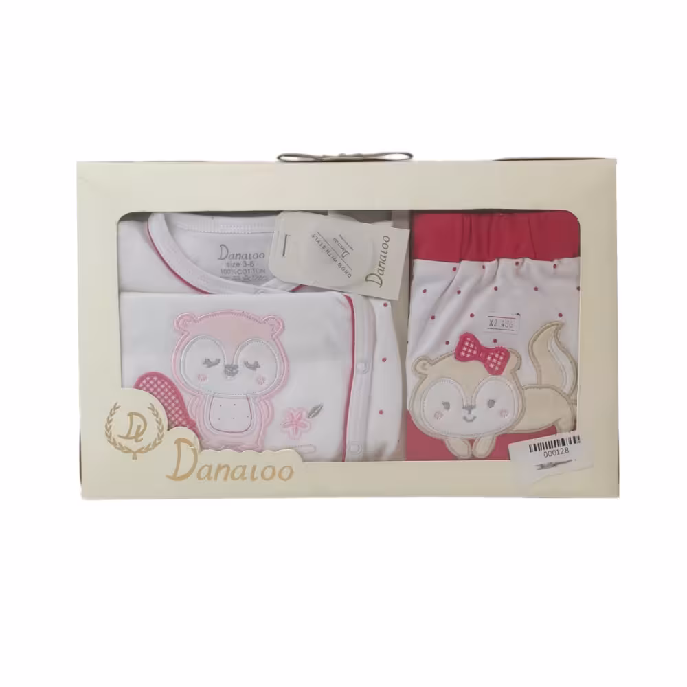 ست لباس نوزادی 5 تکه دانالو Danaloo طرح سنجاب