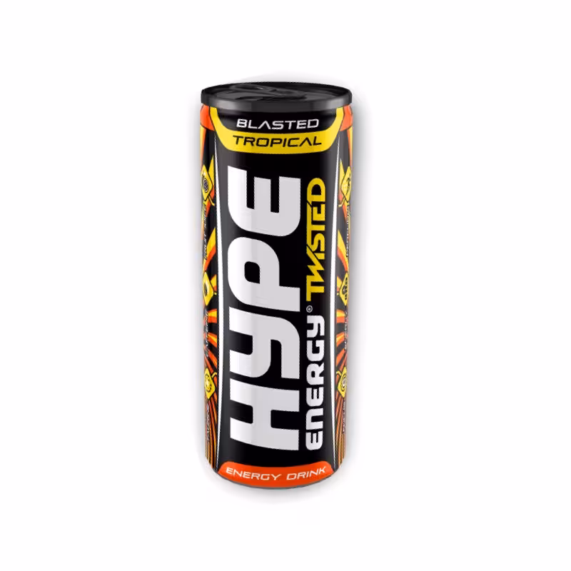 نوشیدنی انرژی زا هایپ مدل Twisted Blasted Tropicalحجم 250 میل