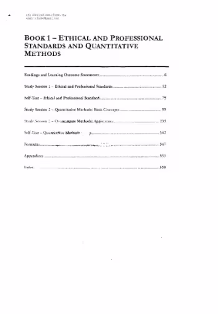 خرید و دانلود نسخه کامل کتاب Ethical and Professional Standards, and Quantitative Methods Book 1 Schwesernotes 2009 CFA Exam Level 1 By Kaplan Schweser Schwesernotes