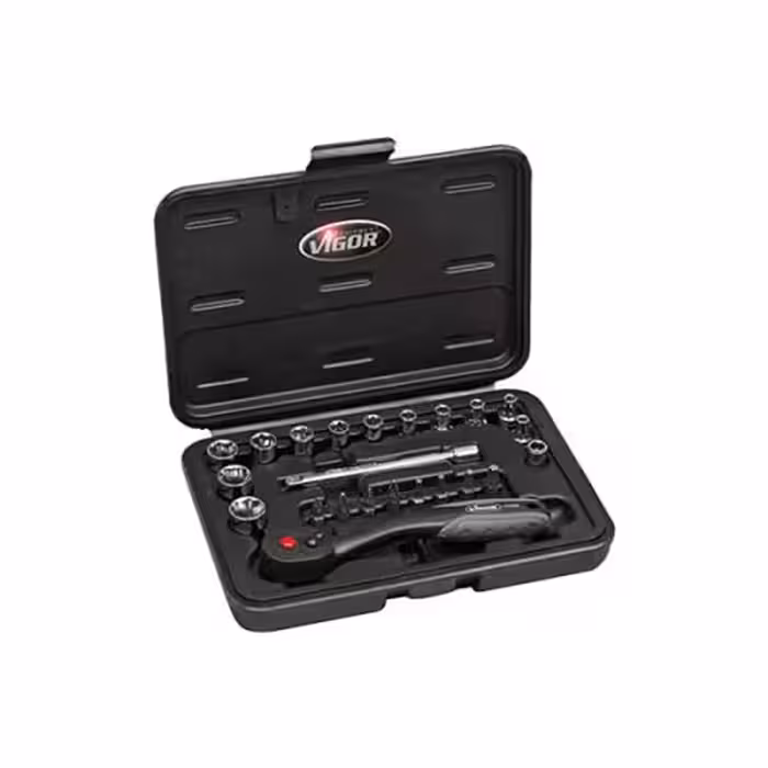 جعبه بکس ویگور 23 پارچه ترکیبی 1/4 اینچ مدل V3734