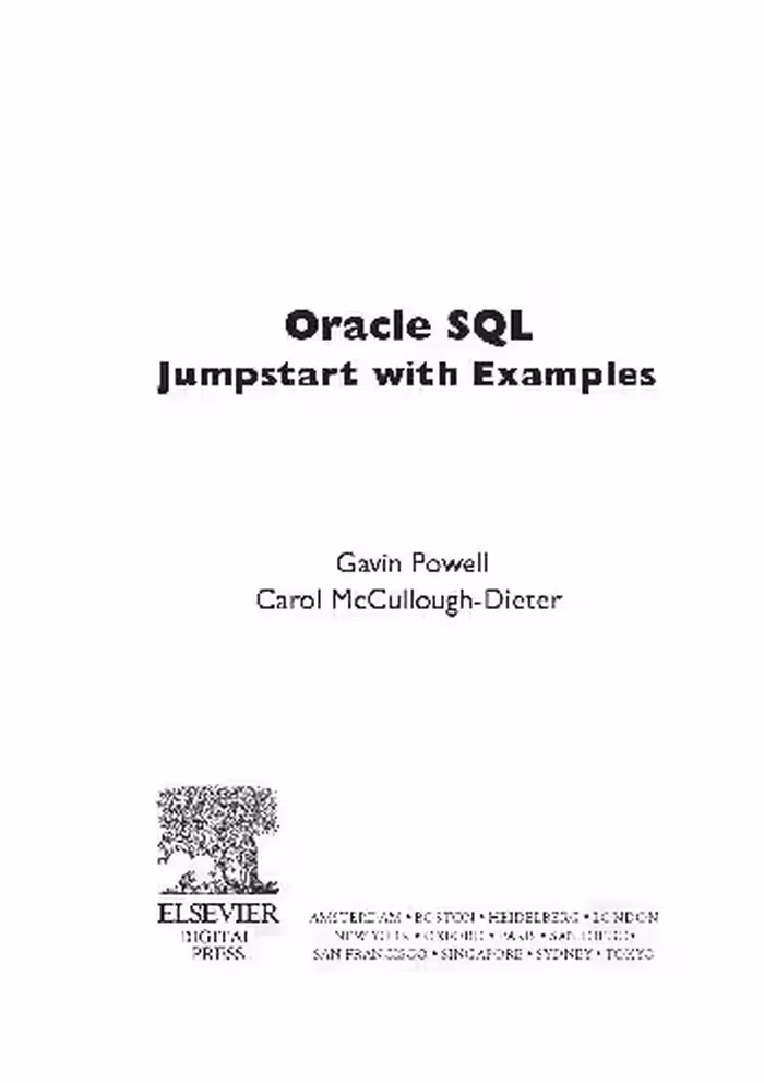خرید و دانلود نسخه کامل کتاب Oracle SQL Jumpstart with Examples