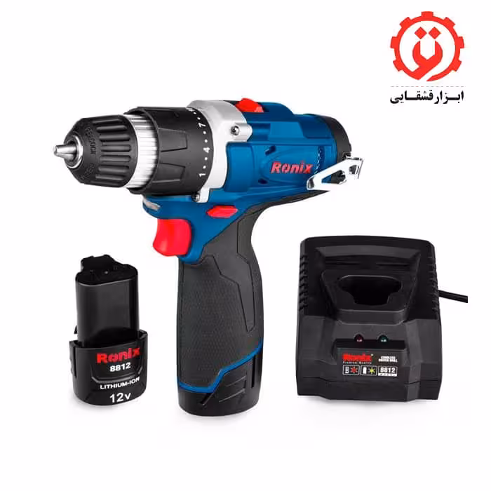 دریل پیچ گوشتی شارژی 12 ولت رونیکس مدل 8812