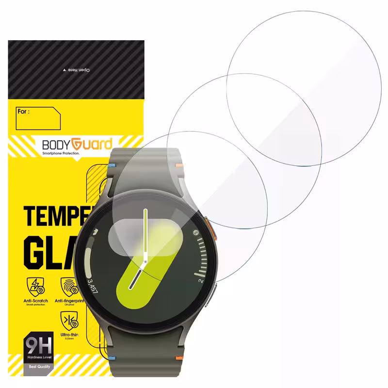 محافظ صفحه نمایش شیشه ای بادیگارد مدل GW مناسب برای ساعت هوشمند سامسونگ Galaxy Watch 7 44 mm بسته 3 عددی | کالا برتری