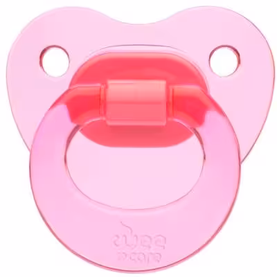 پستانک ارتودنسی وی کر مدل دسته دار fancy شفاف سایز 6-12 ماه کد P108