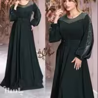 پیراهن مهمانی زنانه کرپ مدل پیراهن زیبای مجلسی سایز بزرگ آناهید 662