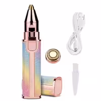 موزن ماتیکی 2 کاره رنگی شارژی اکلیلی مدل A-02 ابرو، گوش و بینی